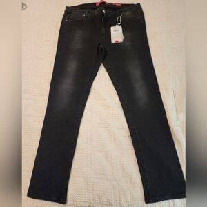 Marina Rinaldi Sport Women's Black Wash Wonder Jeans Straight $295 NWT Sz 18